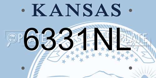 6331NL Kansas License Plate
