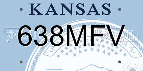 638MFV Kansas License Plate