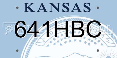 641HBC Kansas License Plate