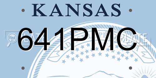 641PMC Kansas License Plate