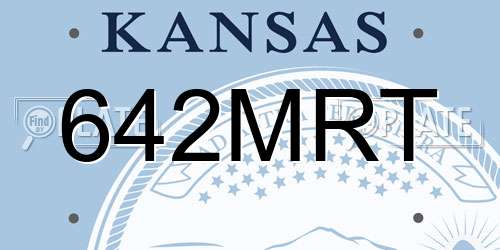 642MRT Kansas License Plate