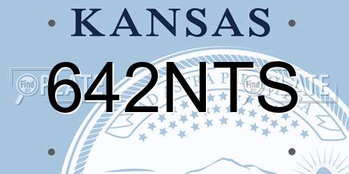 642NTS Kansas License Plate