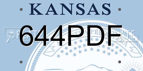 644PDF Kansas License Plate