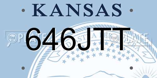 646JTT Kansas License Plate