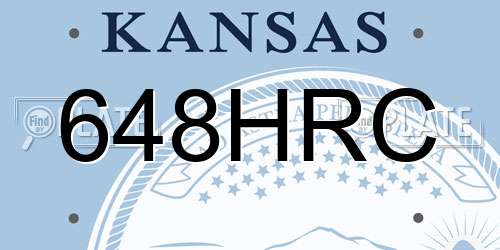 648HRC Kansas License Plate
