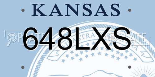 648LXS Kansas License Plate