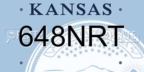 648NRT Kansas License Plate