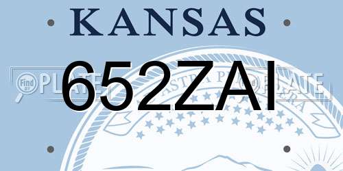 652ZAI Kansas License Plate
