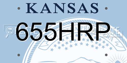 655HRP Kansas License Plate