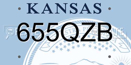 655QZB Kansas License Plate