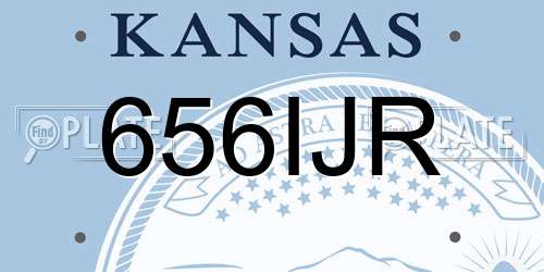 656IJR Kansas License Plate