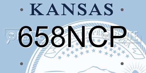 658NCP Kansas License Plate