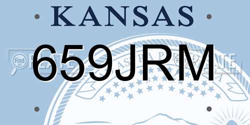 659JRM Kansas License Plate