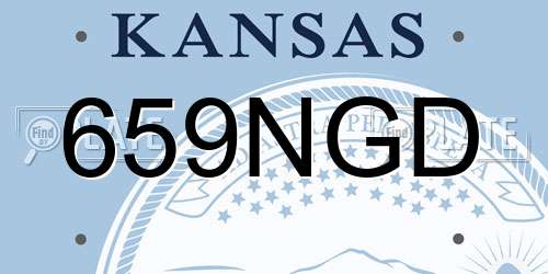 659NGD Kansas License Plate