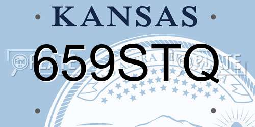 659STQ Kansas License Plate