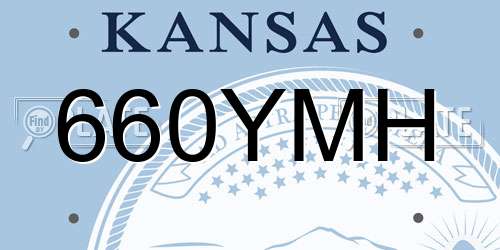 660YMH Kansas License Plate