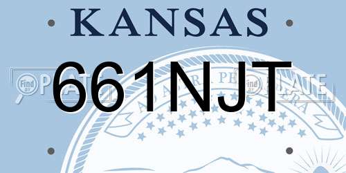 661NJT Kansas License Plate