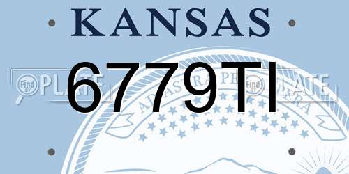 6779TI Kansas License Plate