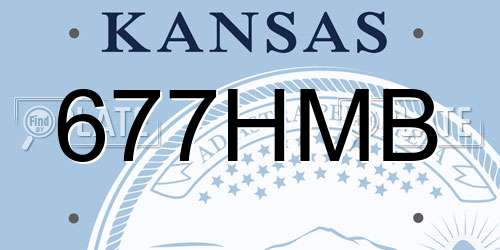 677HMB Kansas License Plate