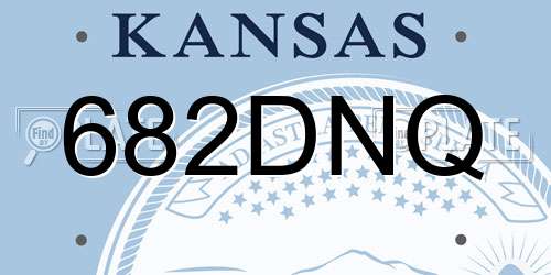 682DNQ Kansas License Plate