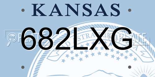 682LXG Kansas License Plate
