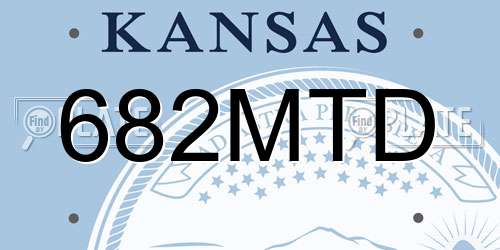 682MTD Kansas License Plate