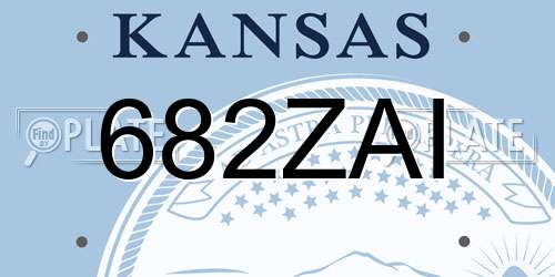 682ZAI Kansas License Plate