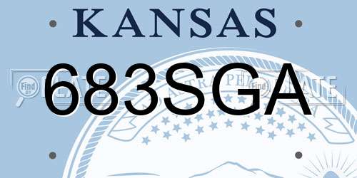 683SGA Kansas License Plate