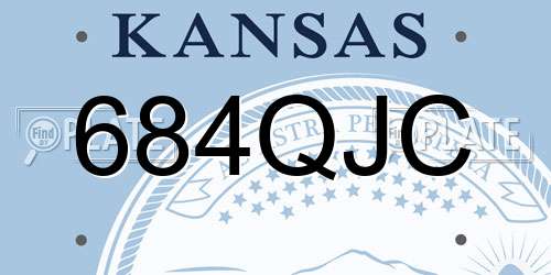 684QJC Kansas License Plate
