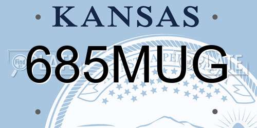 685MUG Kansas License Plate