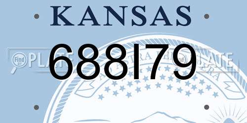 688I79 Kansas License Plate