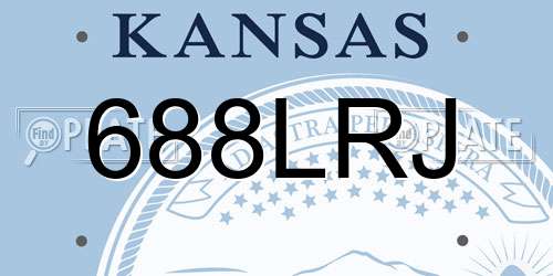 688LRJ Kansas License Plate