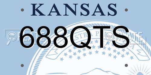 688QTS Kansas License Plate