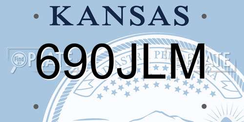 690JLM Kansas License Plate