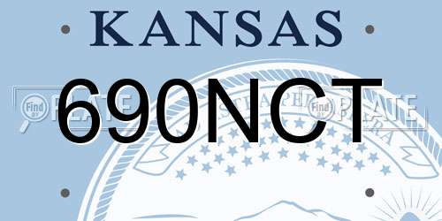 690NCT Kansas License Plate