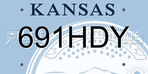 691HDY Kansas License Plate