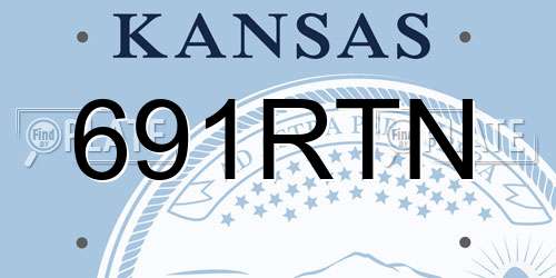 691RTN Kansas License Plate