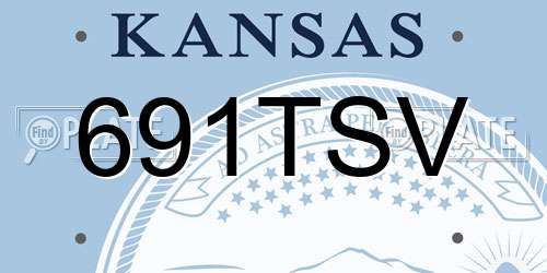 691TSV Kansas License Plate