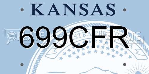699CFR Kansas License Plate
