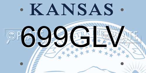 699GLV Kansas License Plate