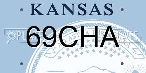 69CHA Kansas License Plate
