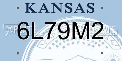 6L79M2 Kansas License Plate