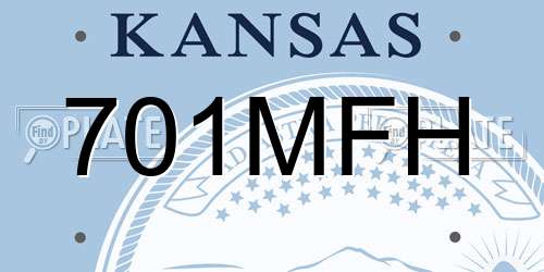 701MFH Kansas License Plate