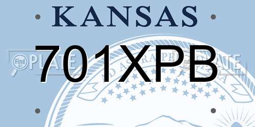701XPB Kansas License Plate