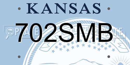 702SMB Kansas License Plate
