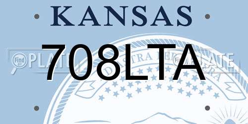 708LTA Kansas License Plate