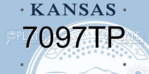 7097TP Kansas License Plate