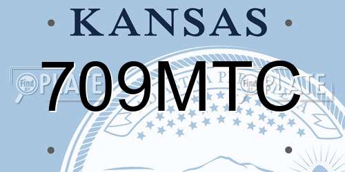 709MTC Kansas License Plate