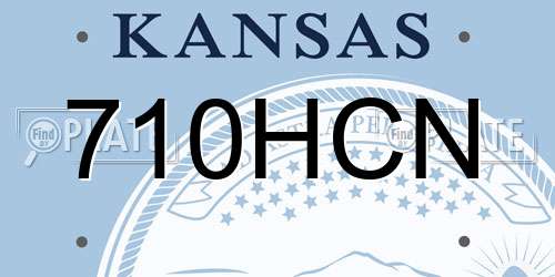 710HCN Kansas License Plate