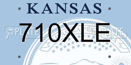710XLE Kansas License Plate